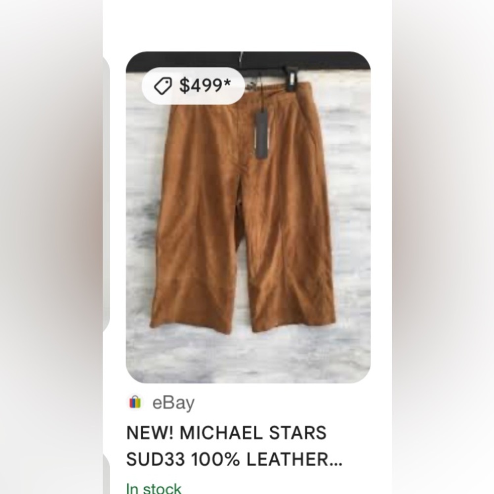 NWT Michael stars suede pants - Picture 13 of 16